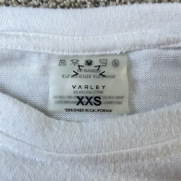 Varley Cutout Long Sleeve Top in White - Size: XXS - Picture 3 of 10